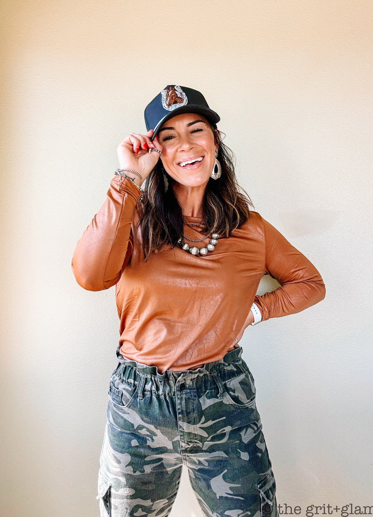 the Swanky |Leather| top {ladies}