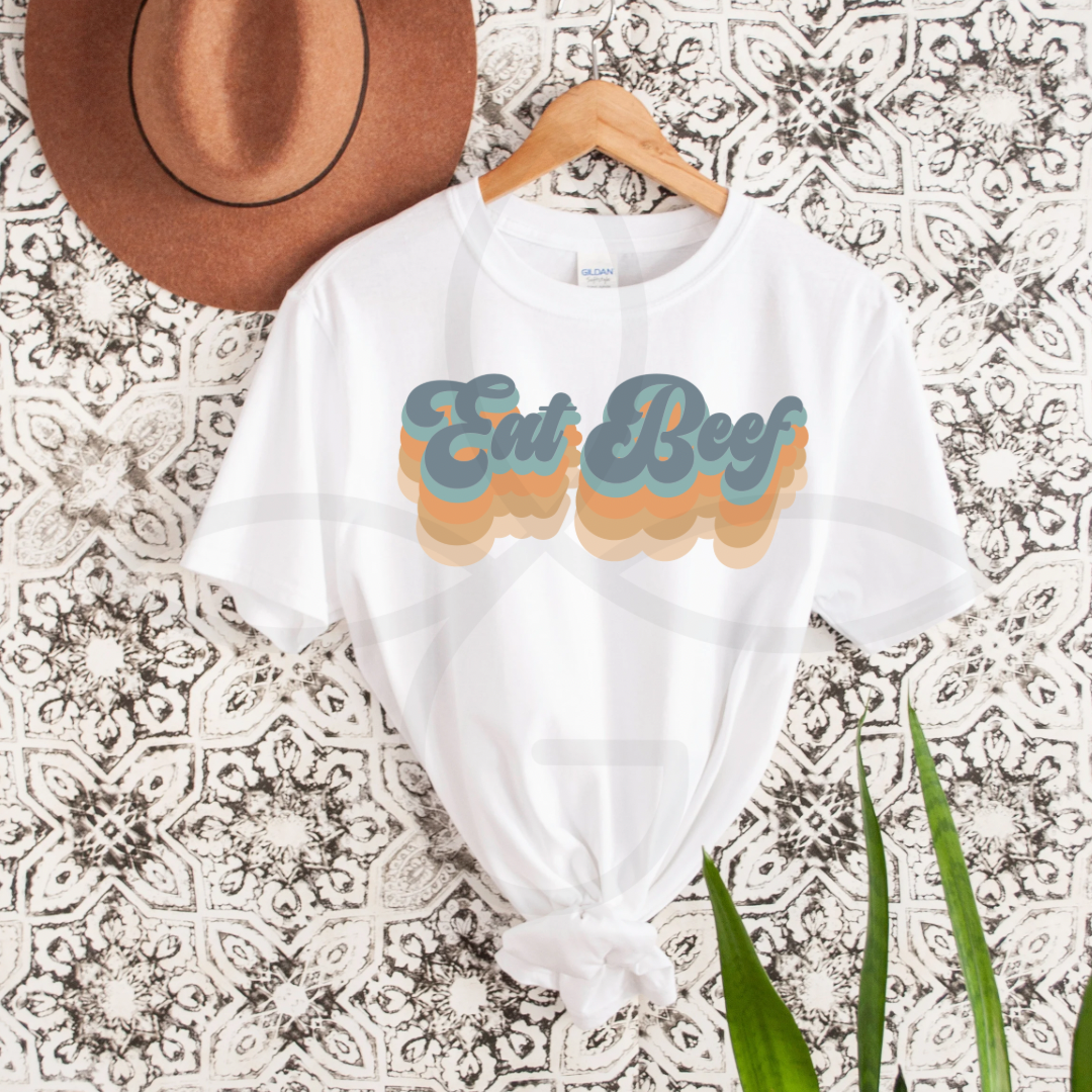 the Eat |Beef| Retro ladies tee