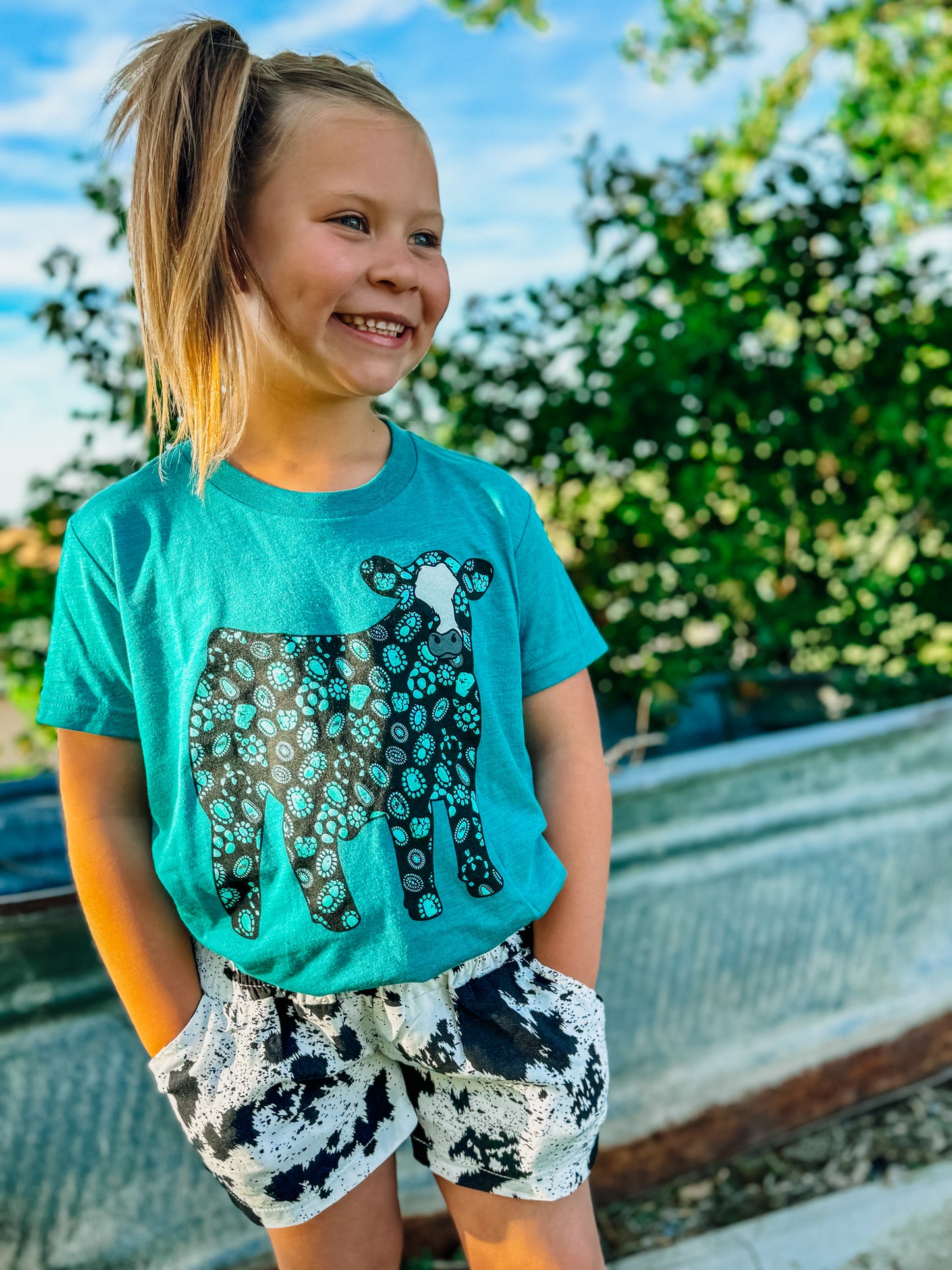 the Color Me |Cowhide| Shorts-littles