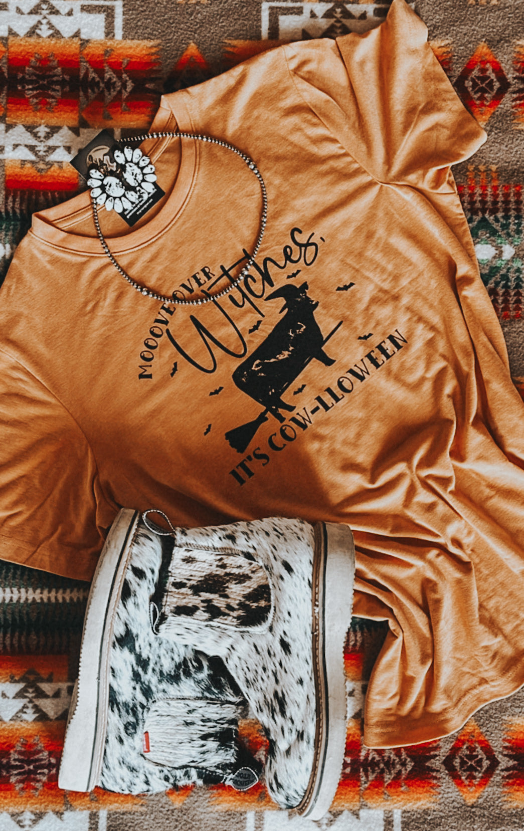 the |COW-lloween| ladies tee