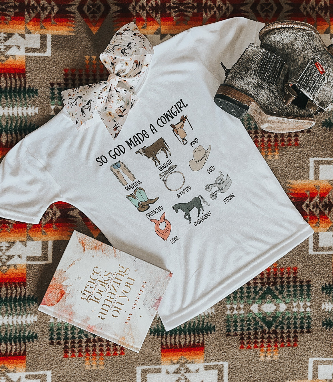 the So God Made a |CowGirl| tank or tee