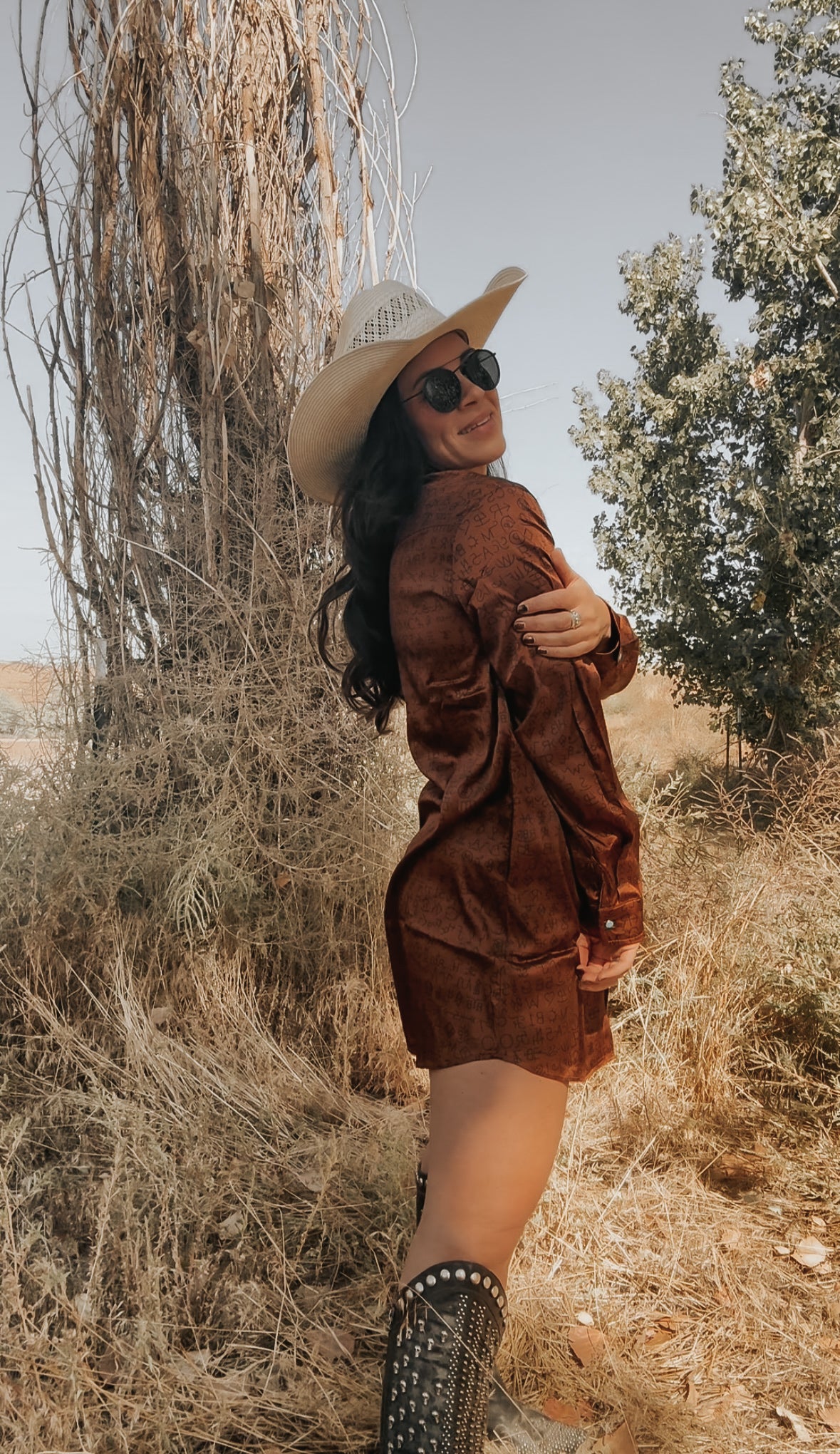 the Makers |Mark| Satin Button Up Dress
