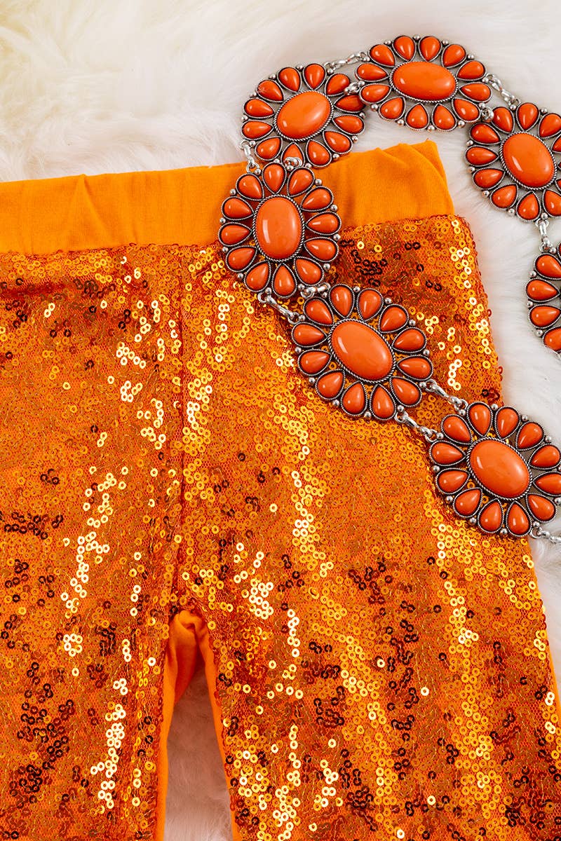 the Lady |Marmalade| Orange Sequin Bells {littles}