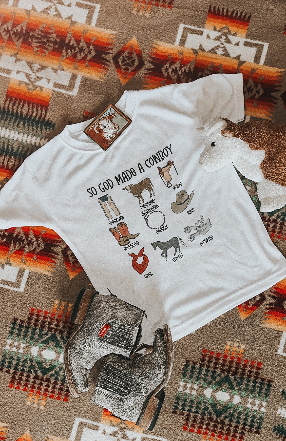 the So God Made a |CowBoy| tank or tee