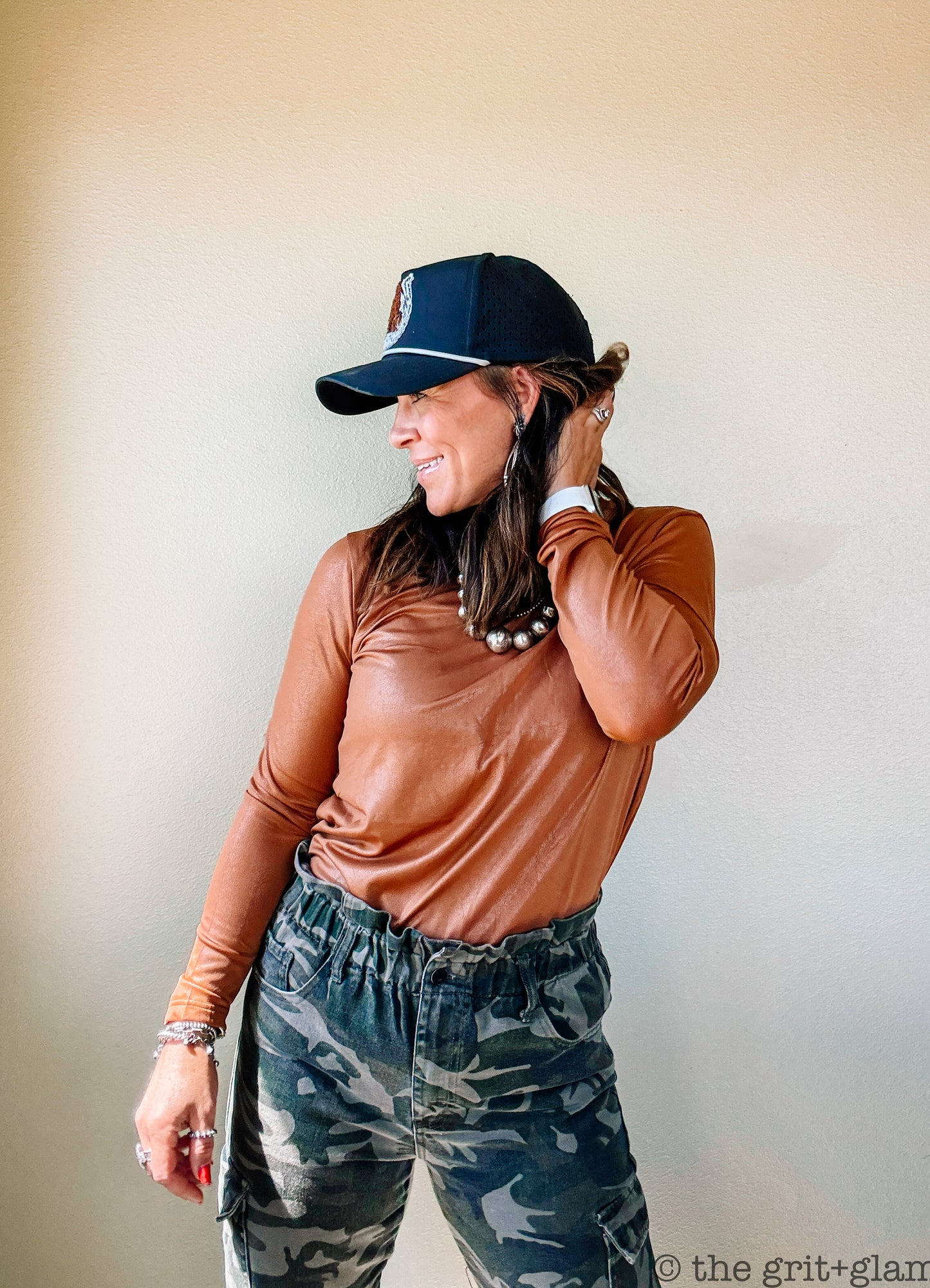 the Swanky |Leather| top {ladies}