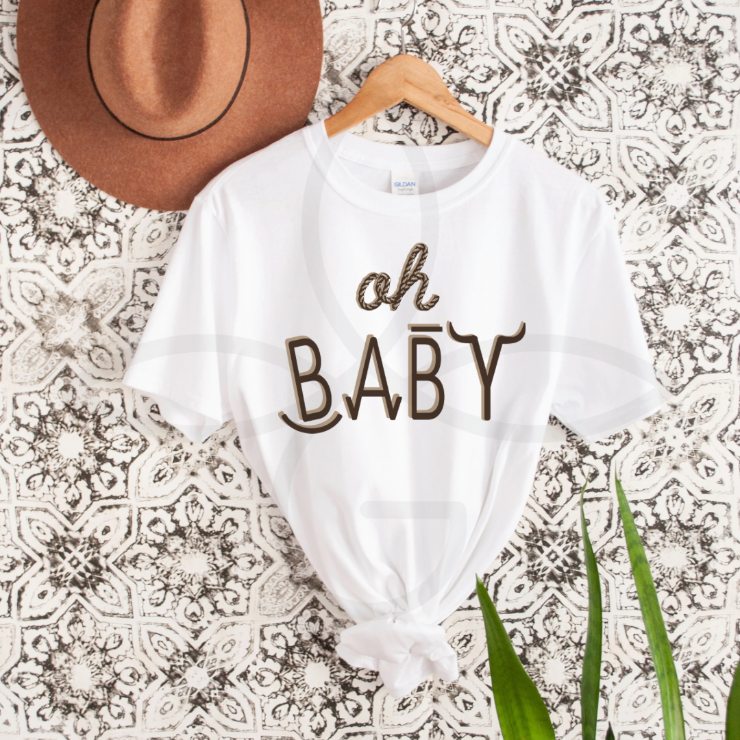the OH |Baby| ladies tee