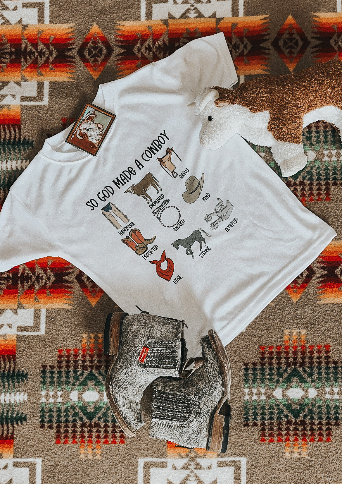 the So God Made a |CowBoy| tank or tee