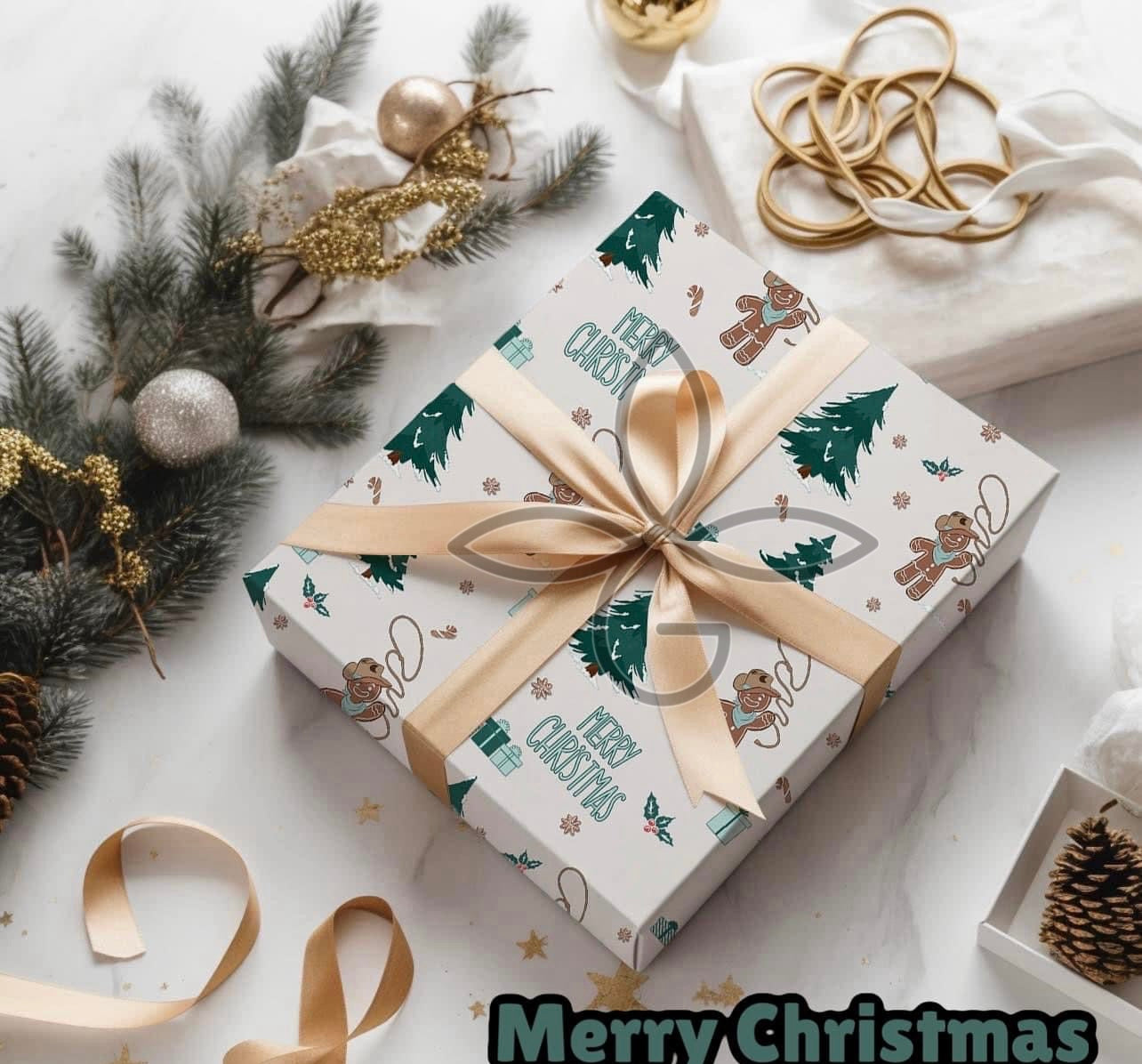 the Western Christmas |Wrapping| Paper