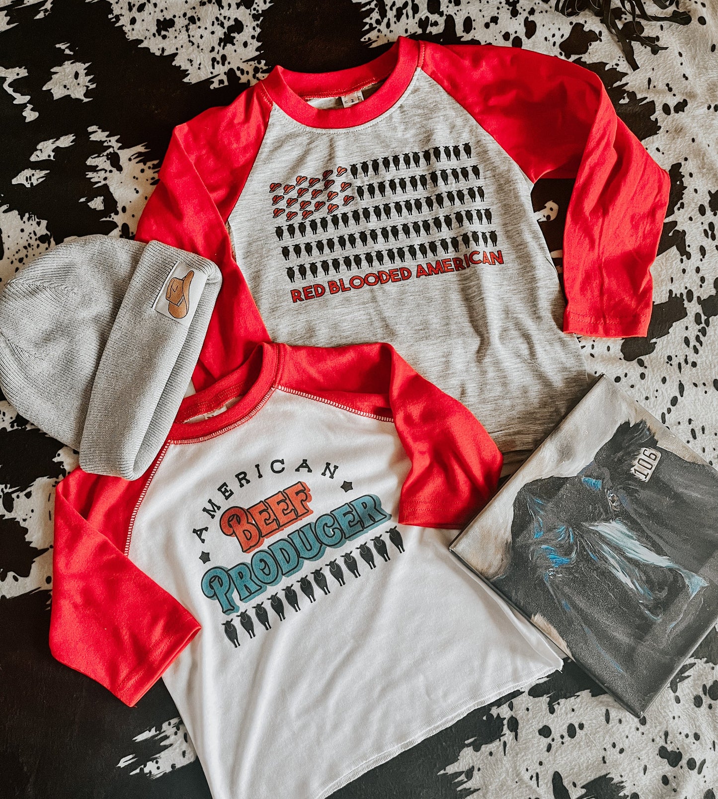 the American Beef |Producer| 3/4 sleeve raglan