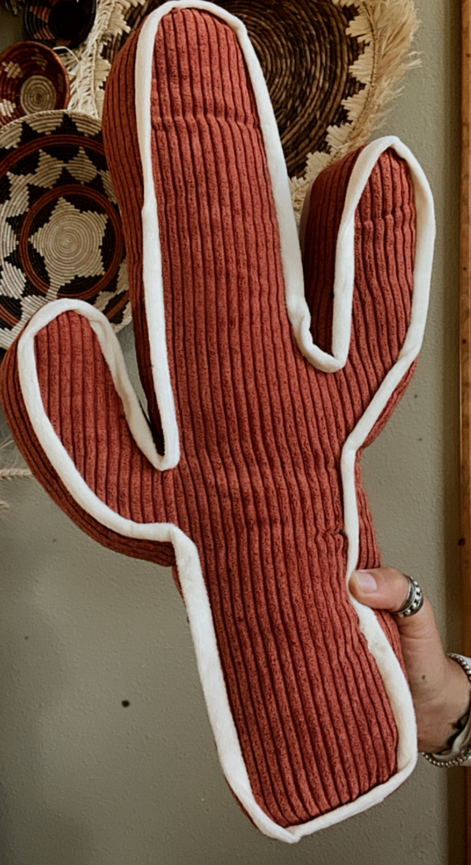 the Kick a |Cactus| pillow-color options