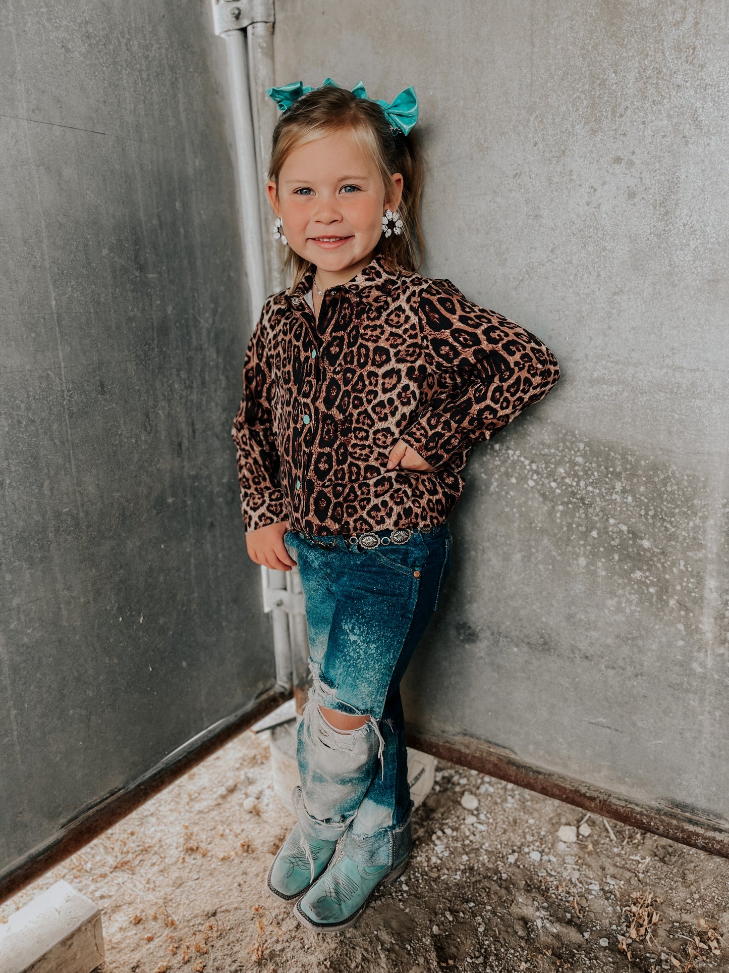 the Lady Luck button up-littles