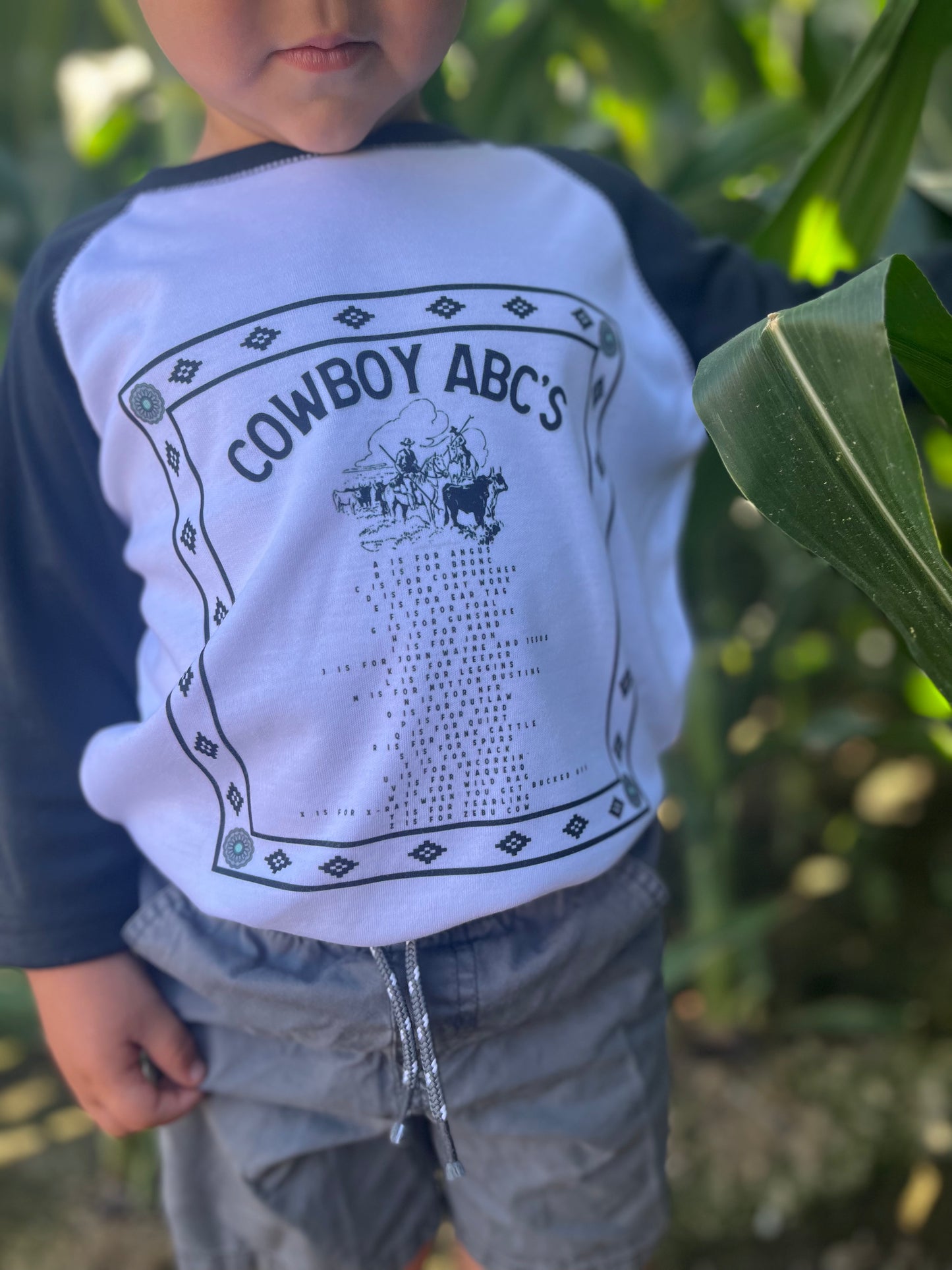 the Cowboy |ABC's| tee or raglan