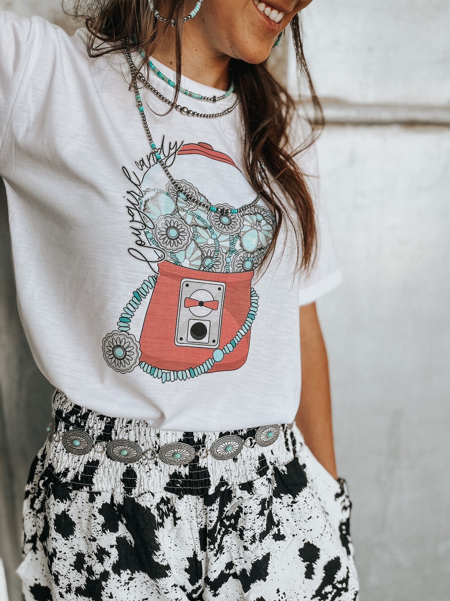 the Open the |Gate| Real Navajo choker with composite turquoise