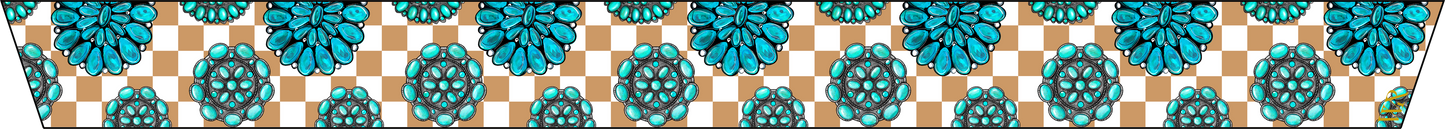 the Off The |Wall| Turquoise Twilly