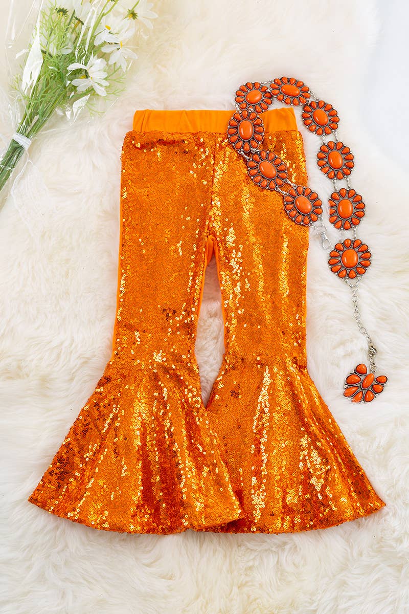 the Lady |Marmalade| Orange Sequin Bells {littles}
