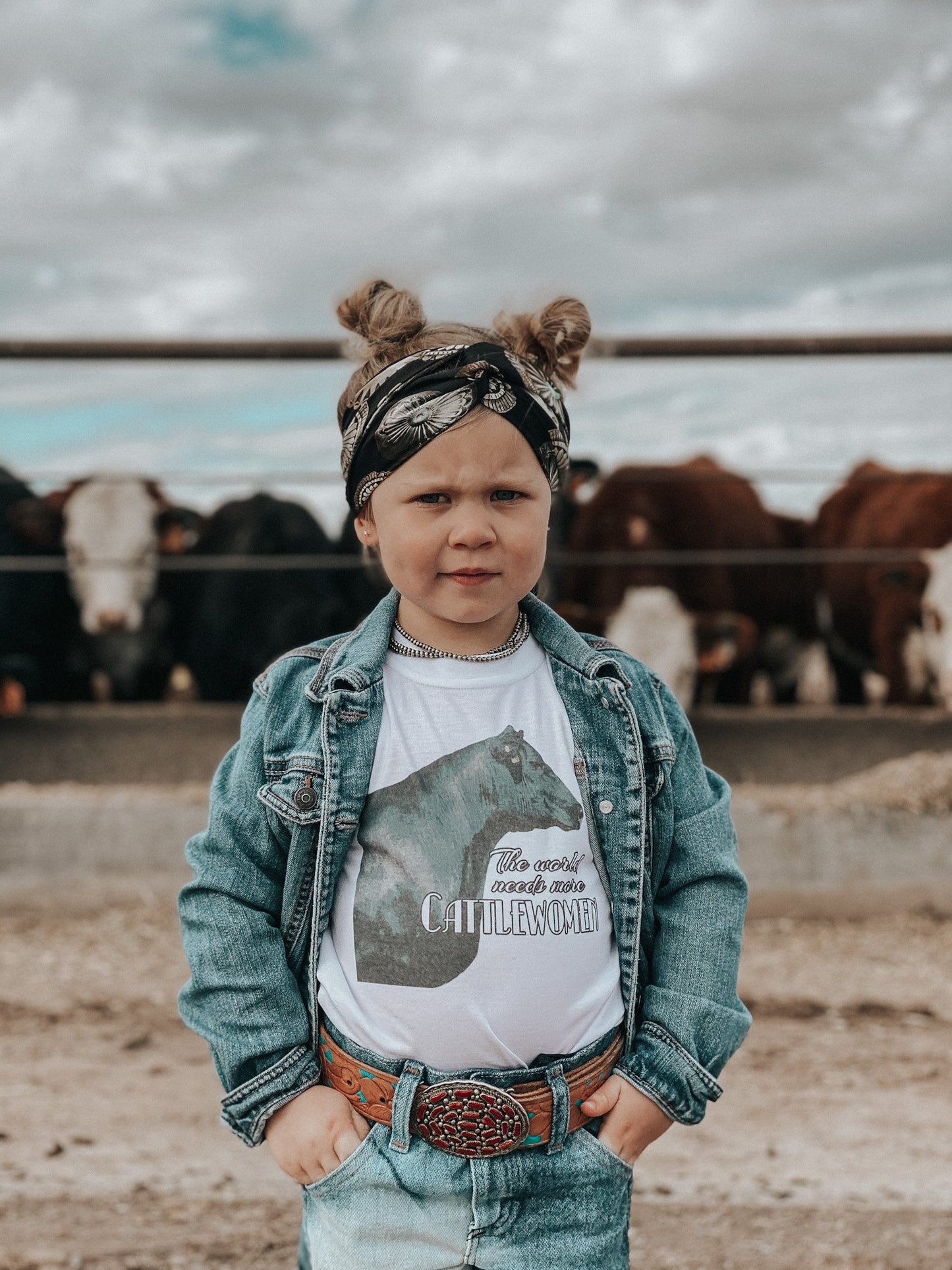 the World Needs |More| Cattlewomen ladies tee