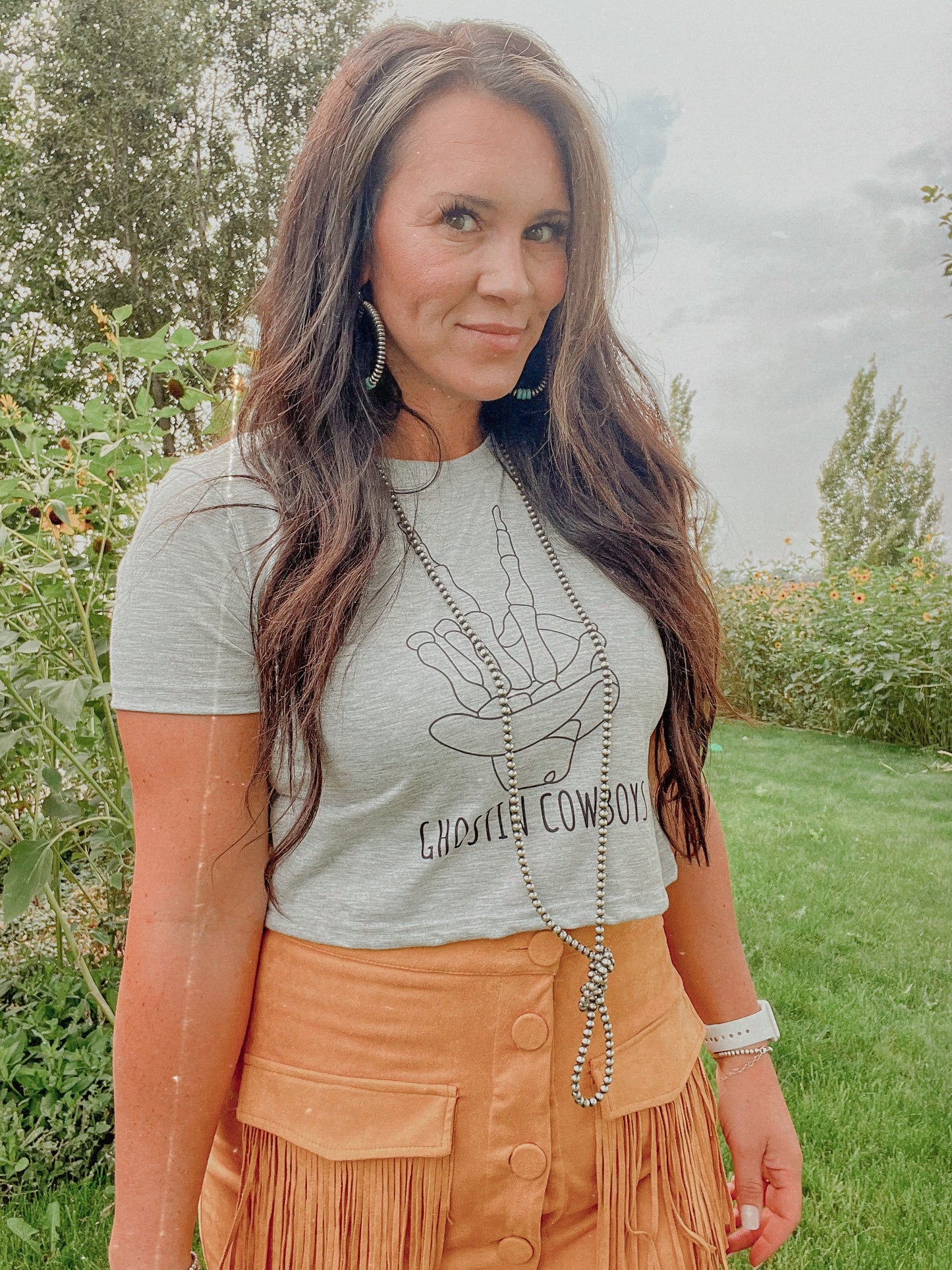 the Ghostin |Cowboys| ladies tee (options)