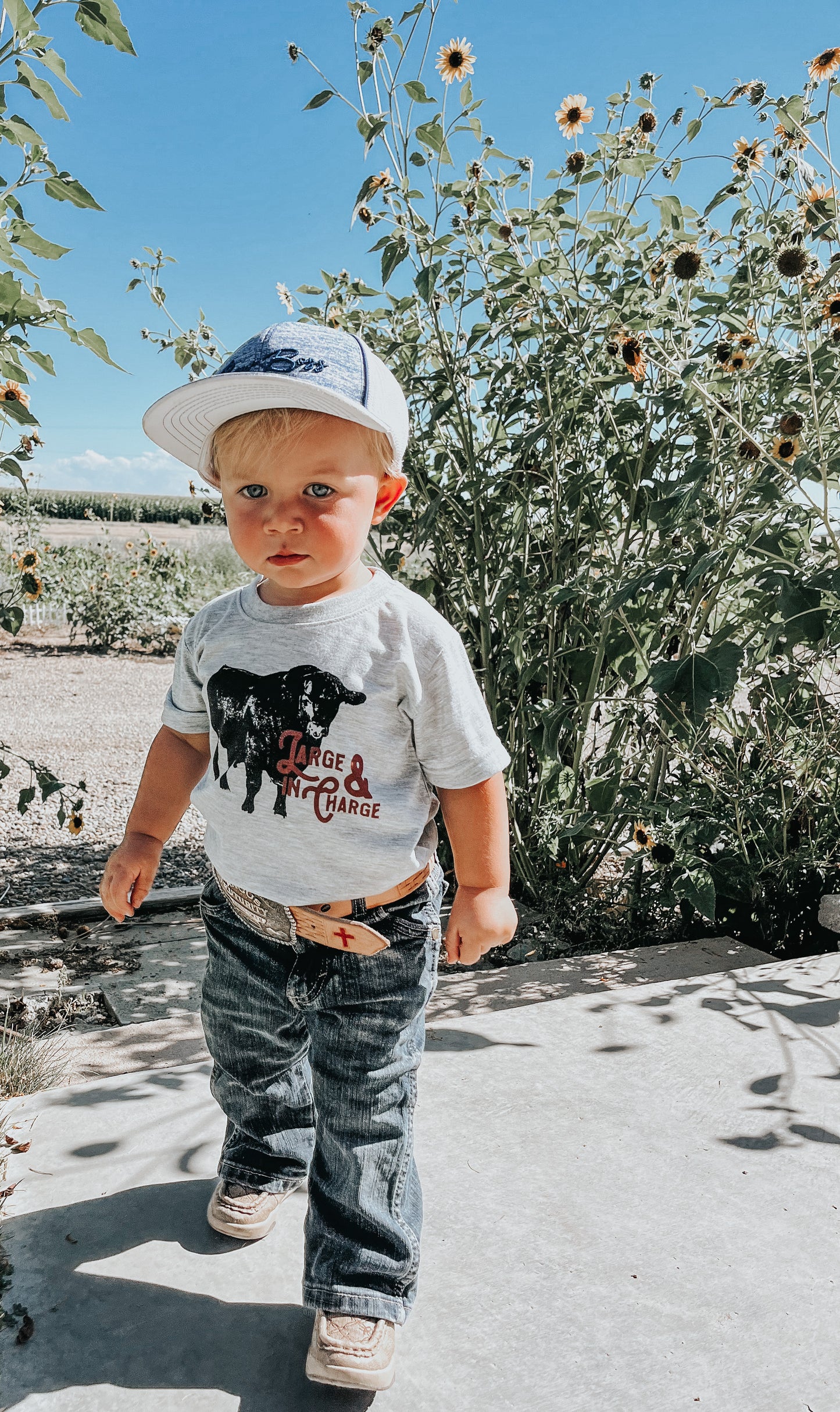 the Large + in |Charge| tee