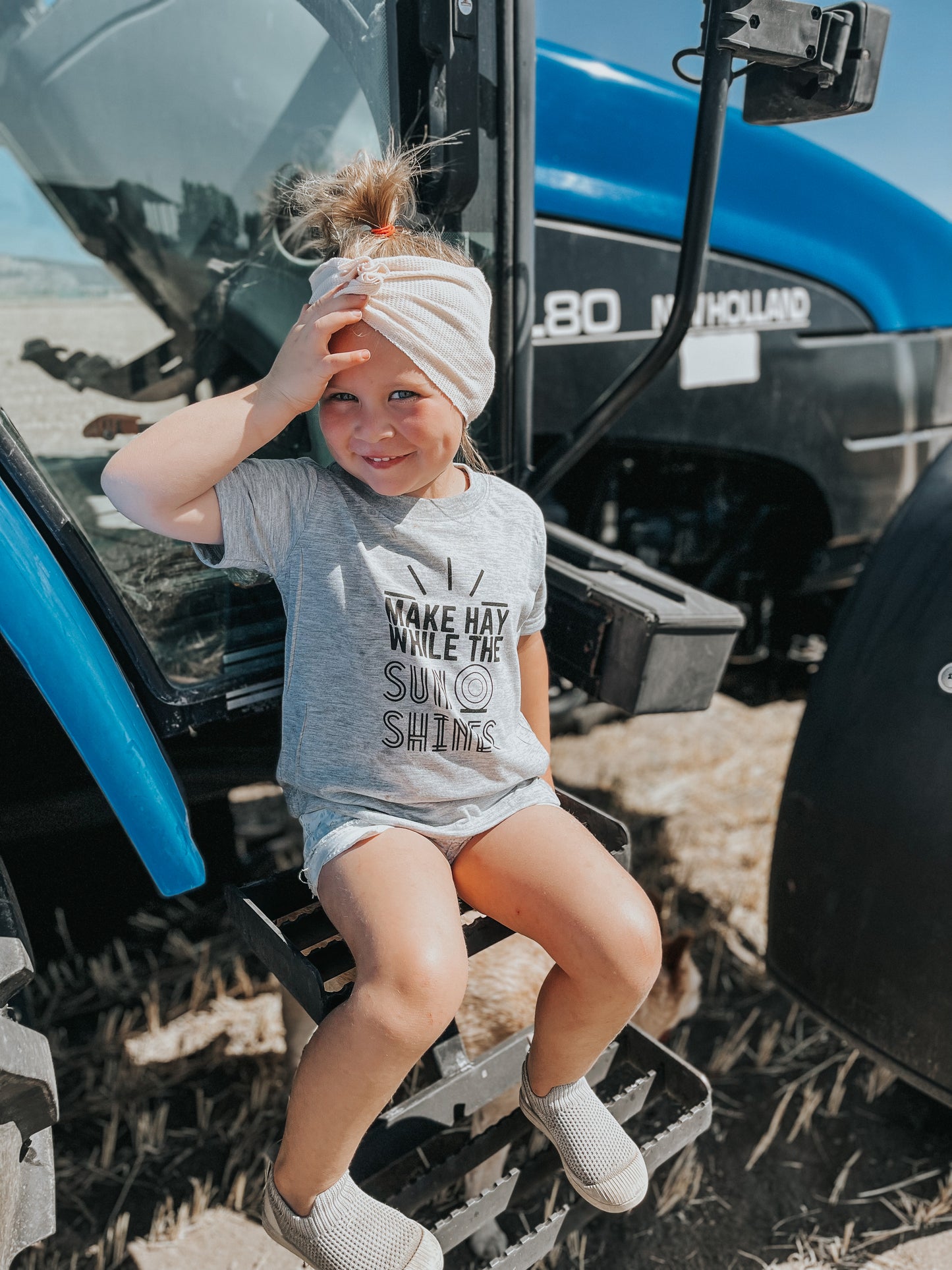 the Make Hay while the |Sun| Shines onesie + tee