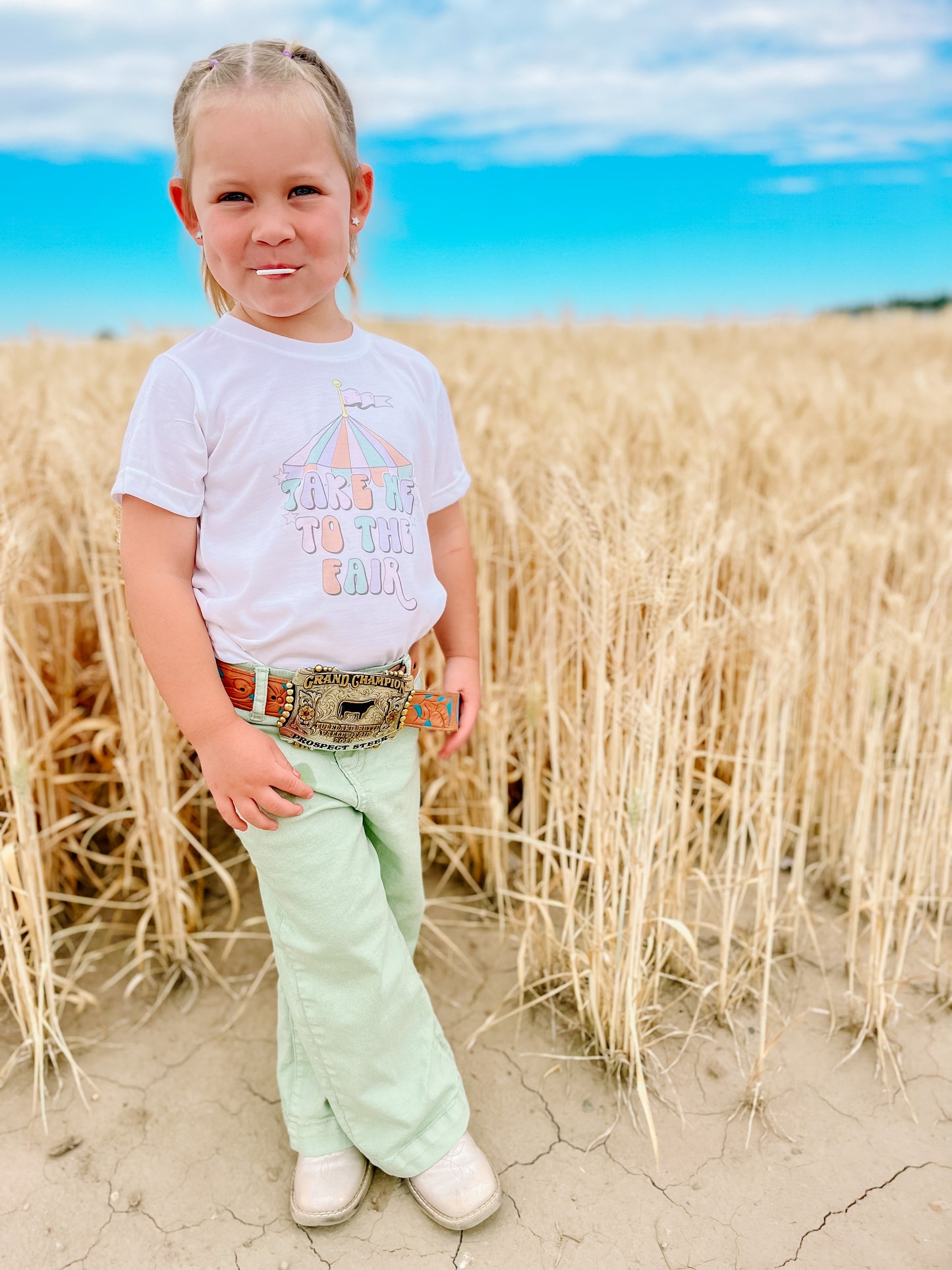 the Take Me to the |Fair| onesie + tee