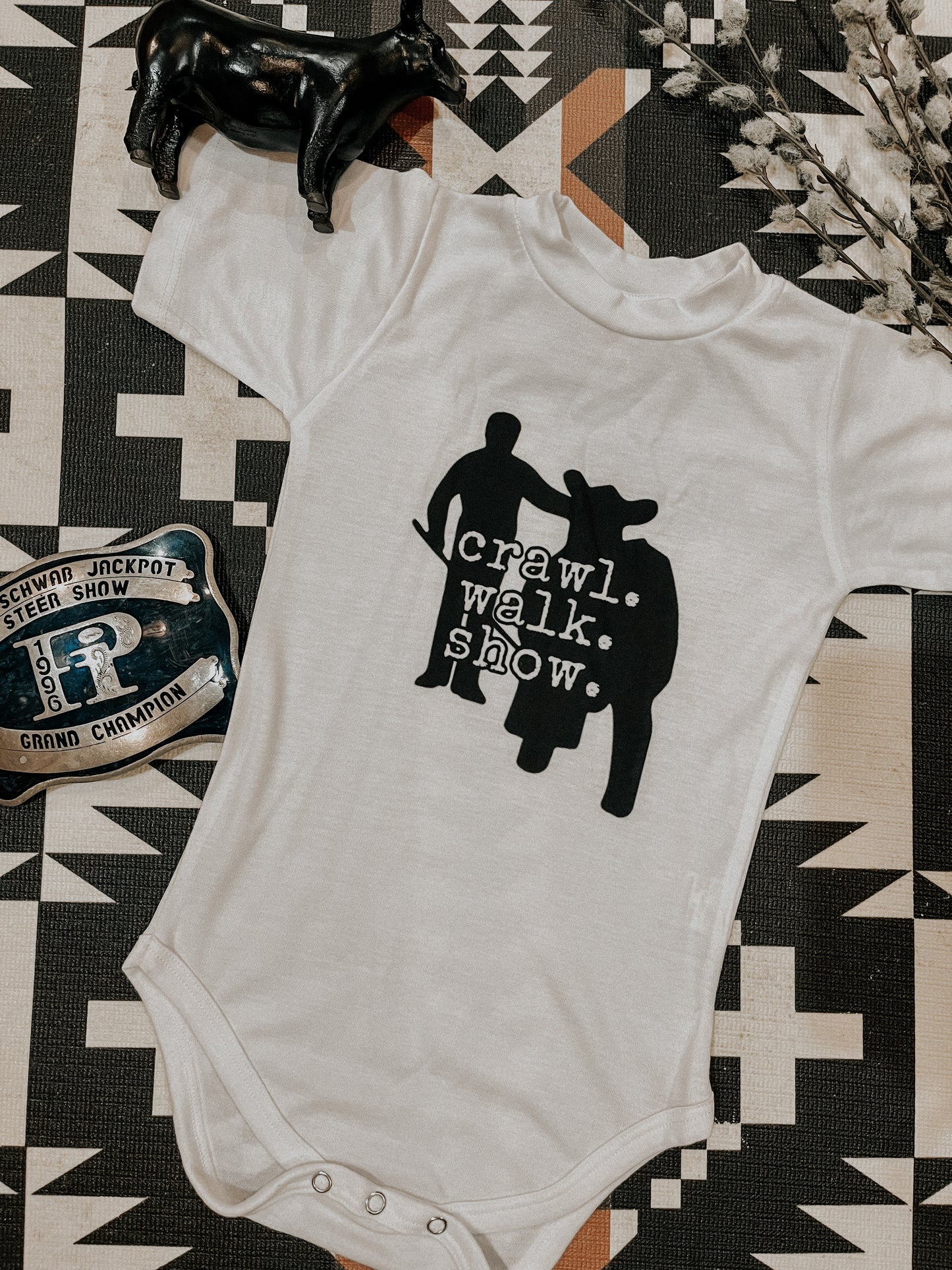 the Crawl. Walk. |Show.| onesie + tee