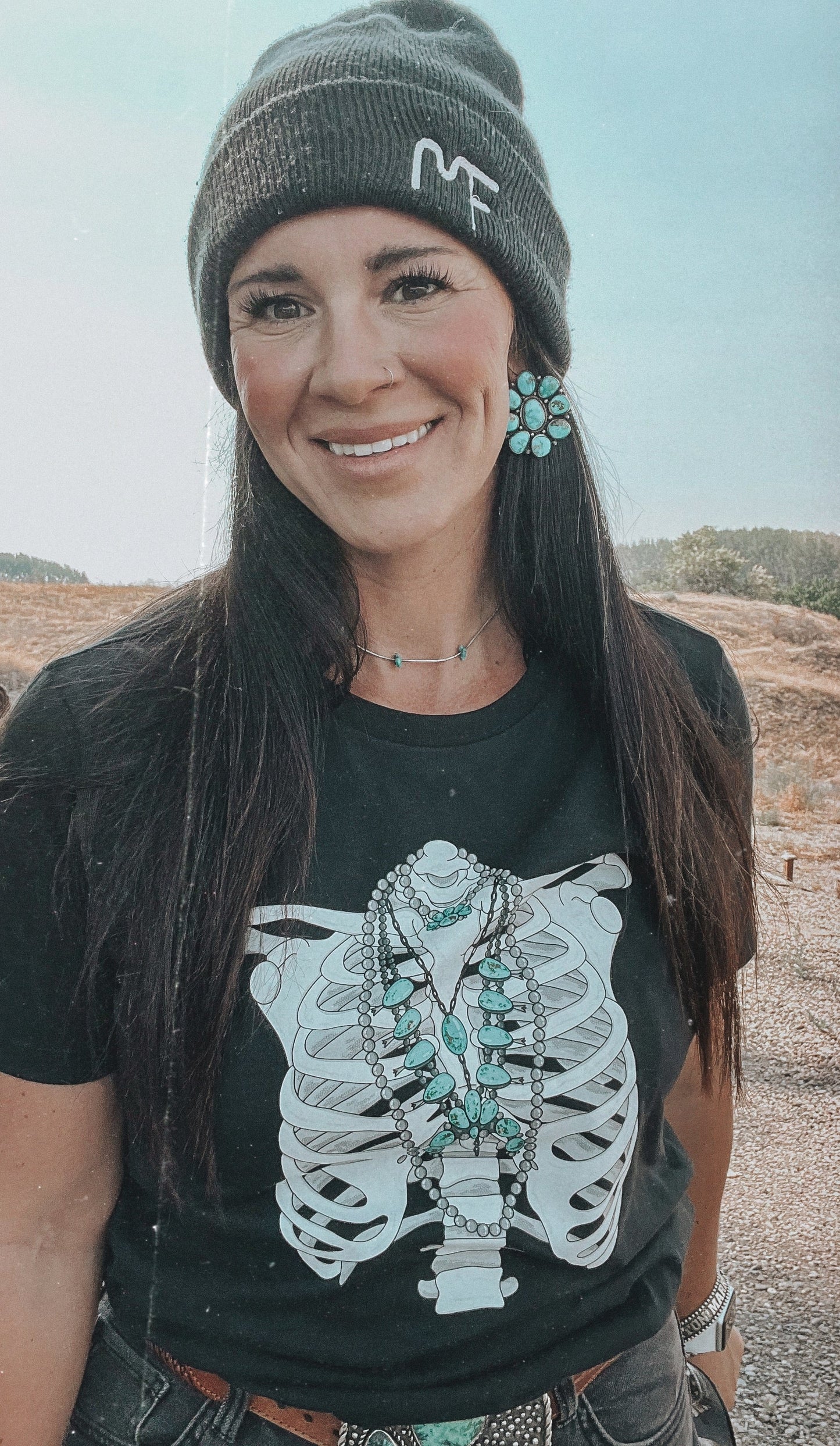 the Turquoise Till I |Die| Ladies crewneck sweater
