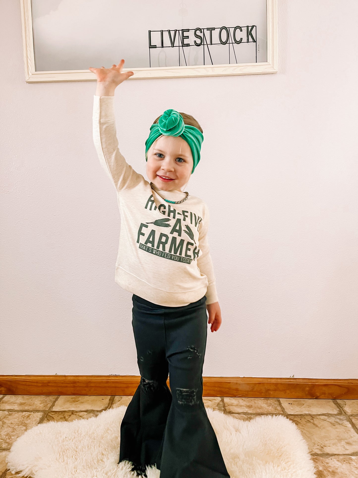 the High Five a |Farmer| That's Who Fed You Today onesie + tee