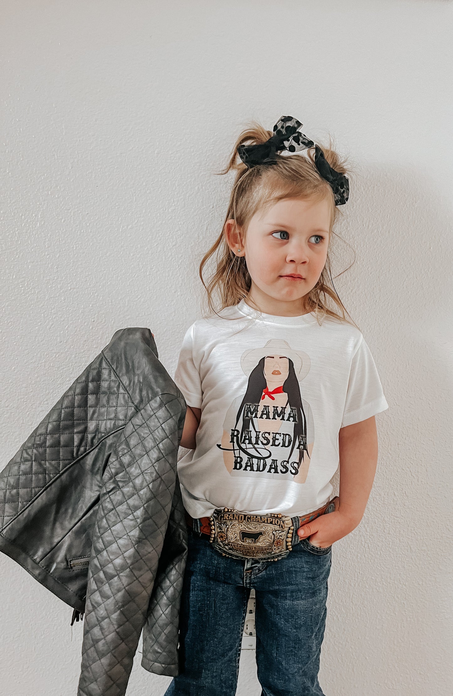 the Mama |Raised| a Bad A onesie + tee