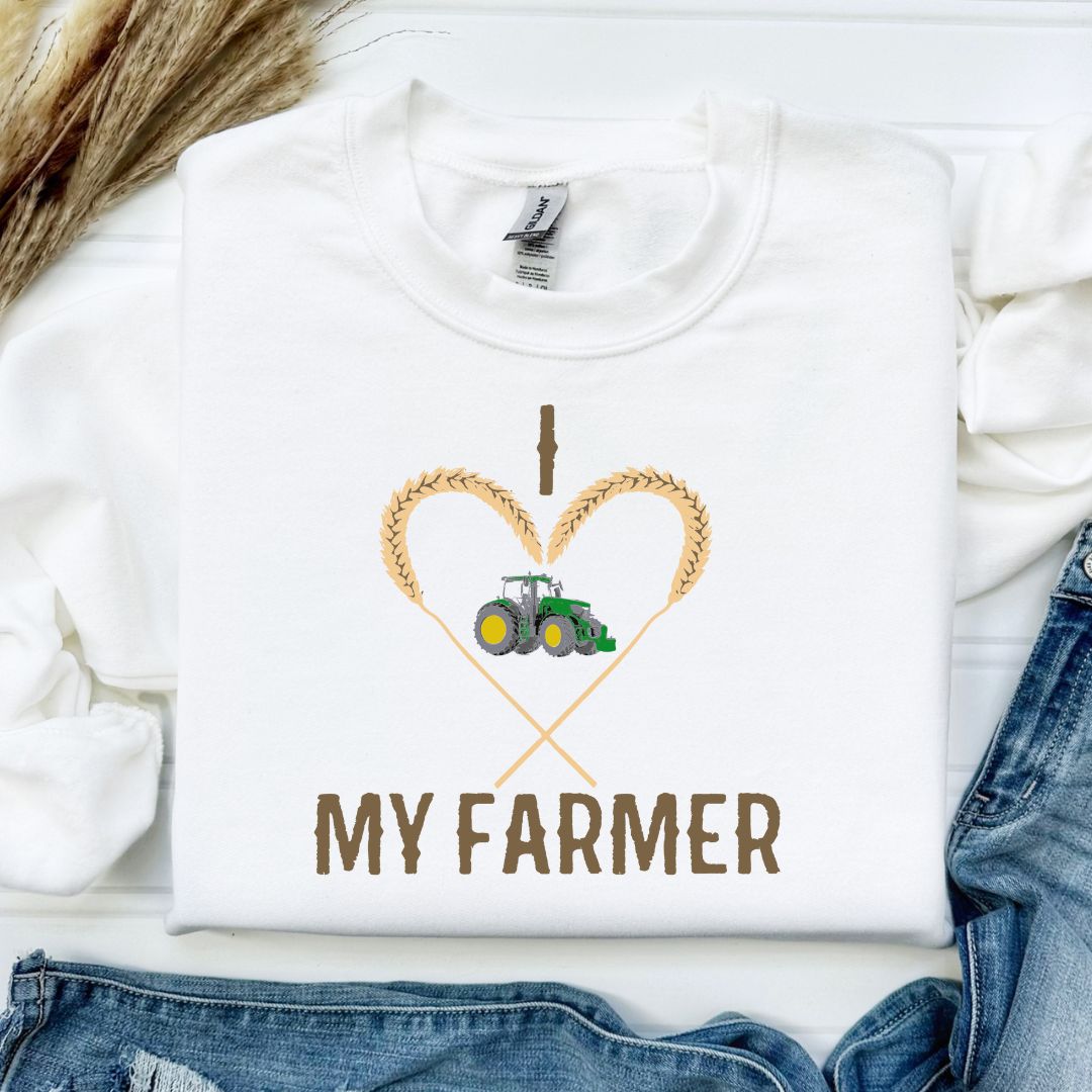 the I HEART My Farmer {tractor options} {adults}