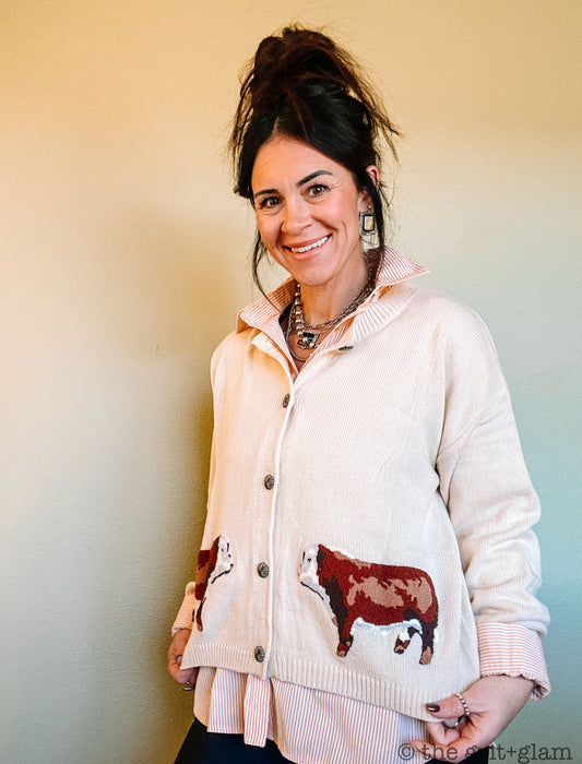 the Herefy |Ranch| Royalty cardigan
