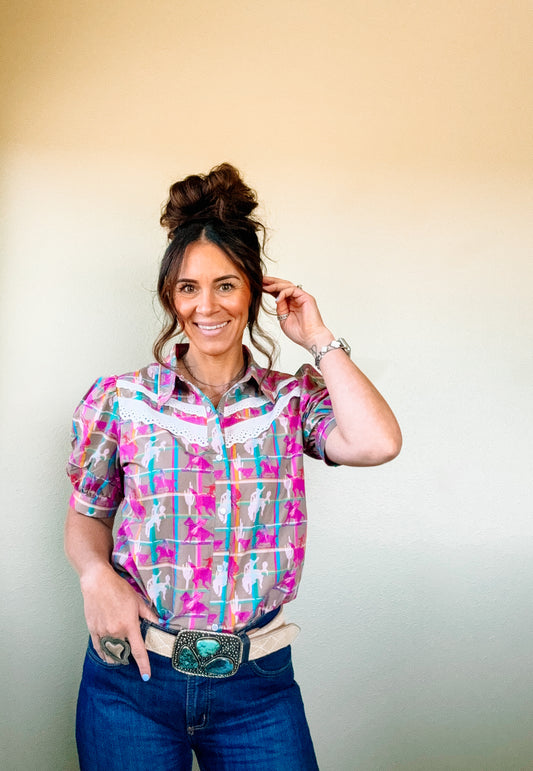 the Plaid |Posse| top {ladies}