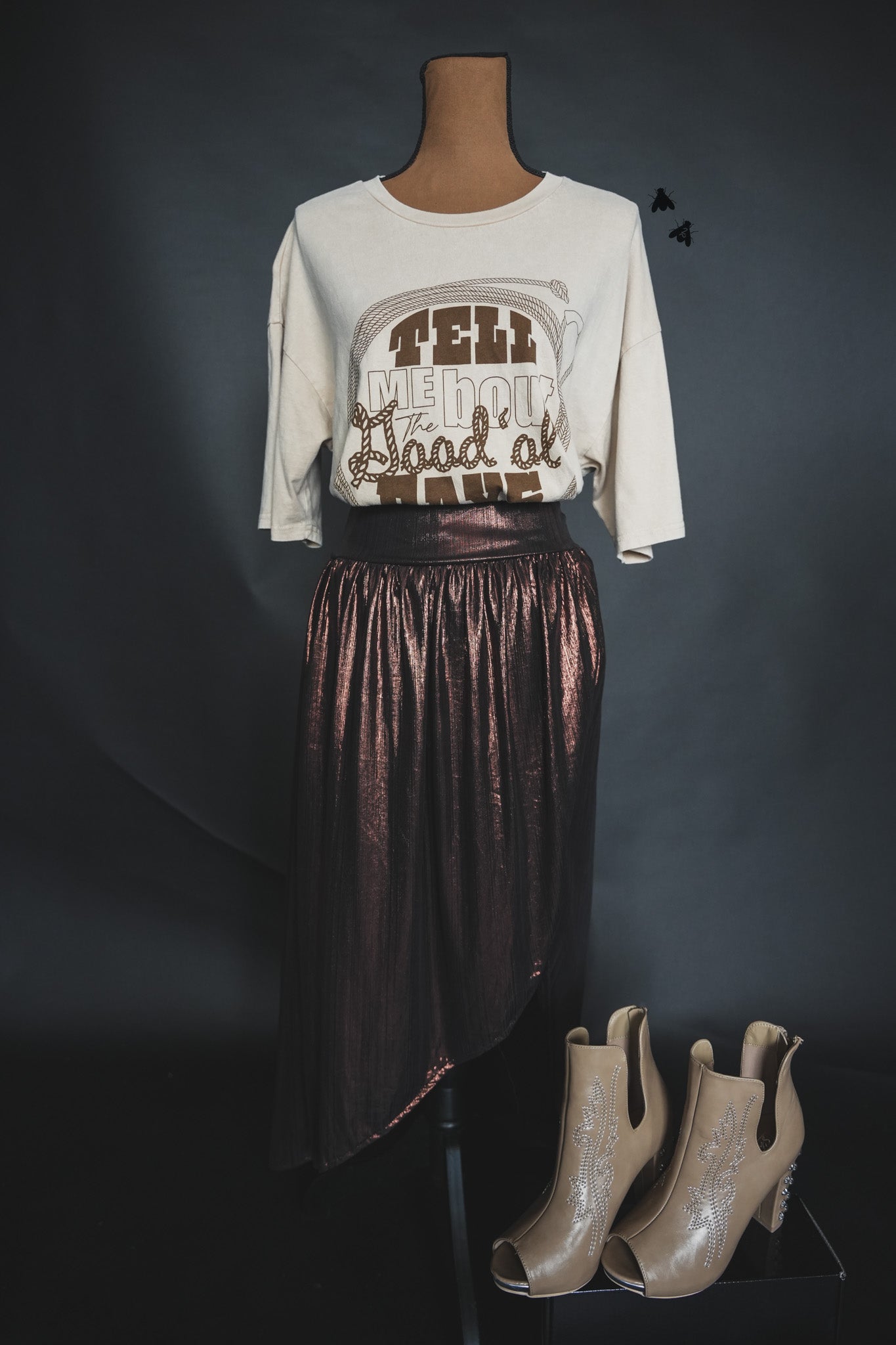 the Charged |UP| skirt {copper}