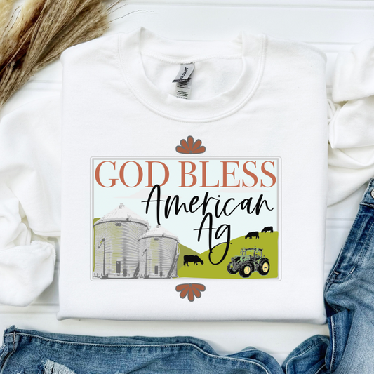 the God Bless American Ag {littles} {tractor options}