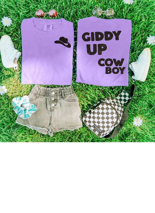 the Giddy Up Cowboy tee {littles + ladies}