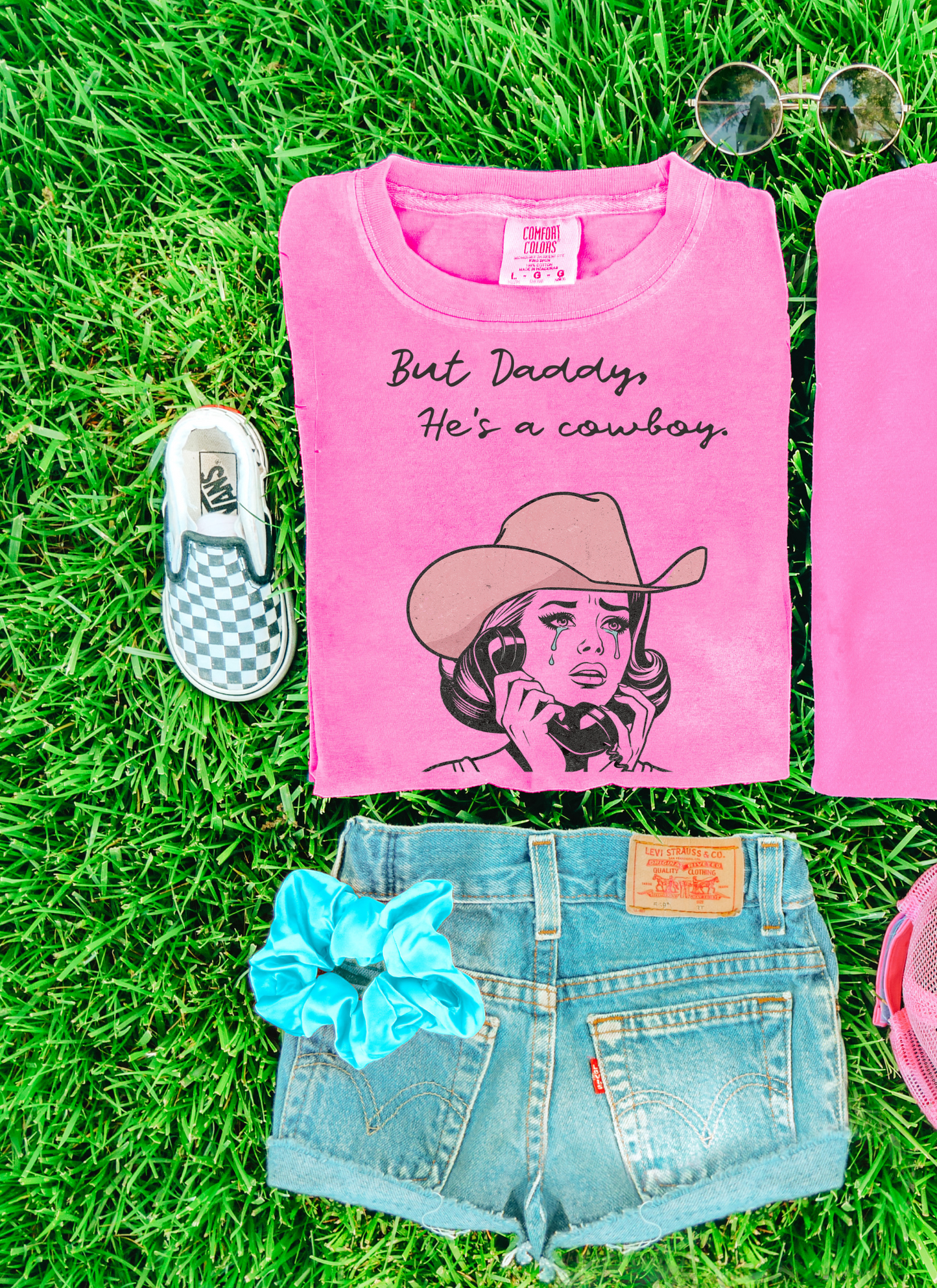 the But Daddy He's a COWBOY tee {littles + ladies}