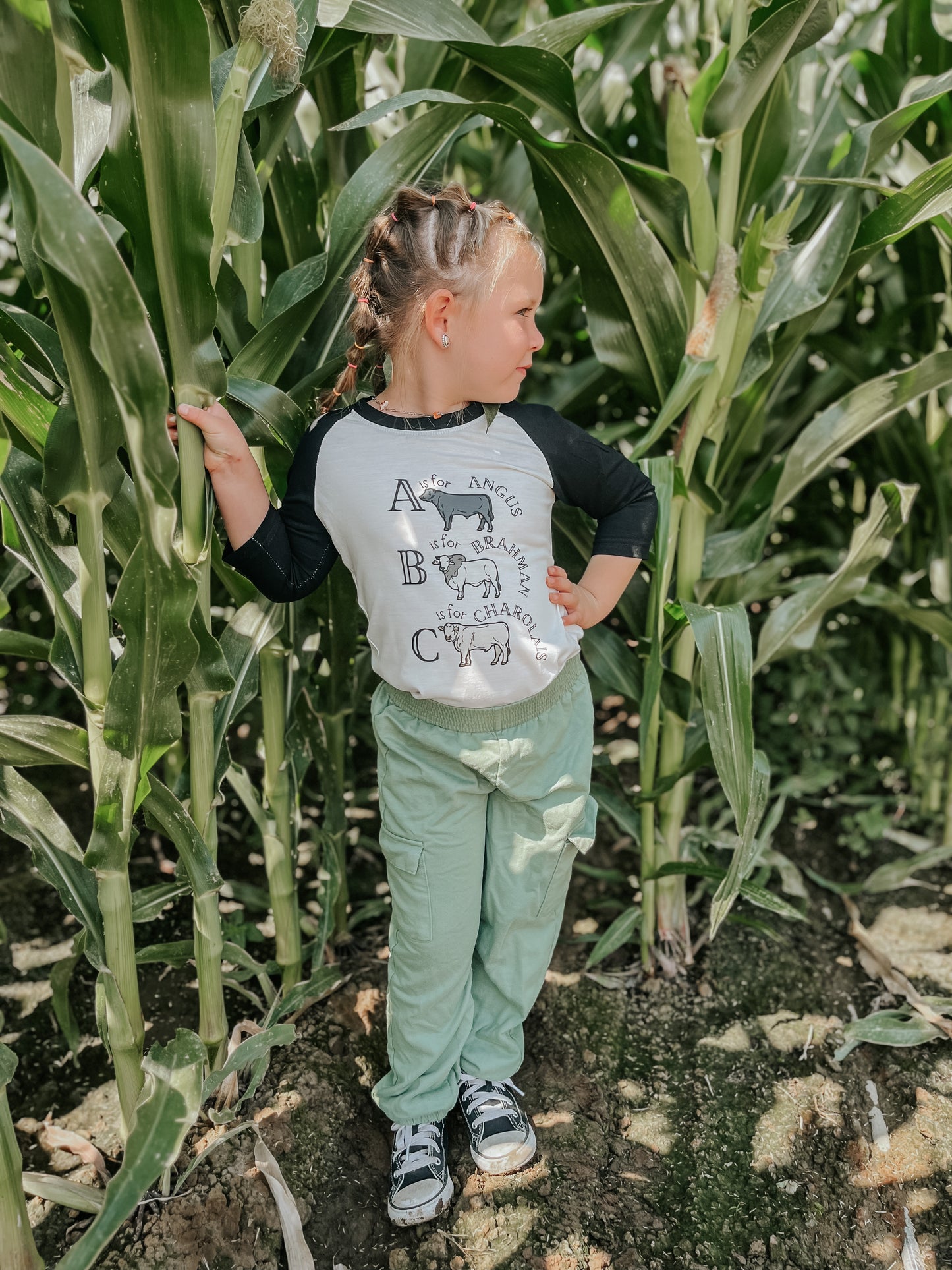 the CowKid |ABC's| tee or raglan