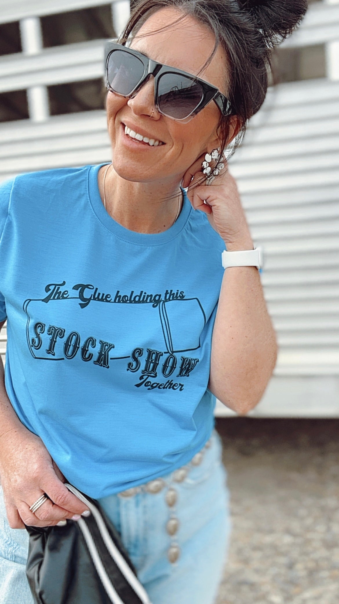 the Glue |Holding| Together ladies tee