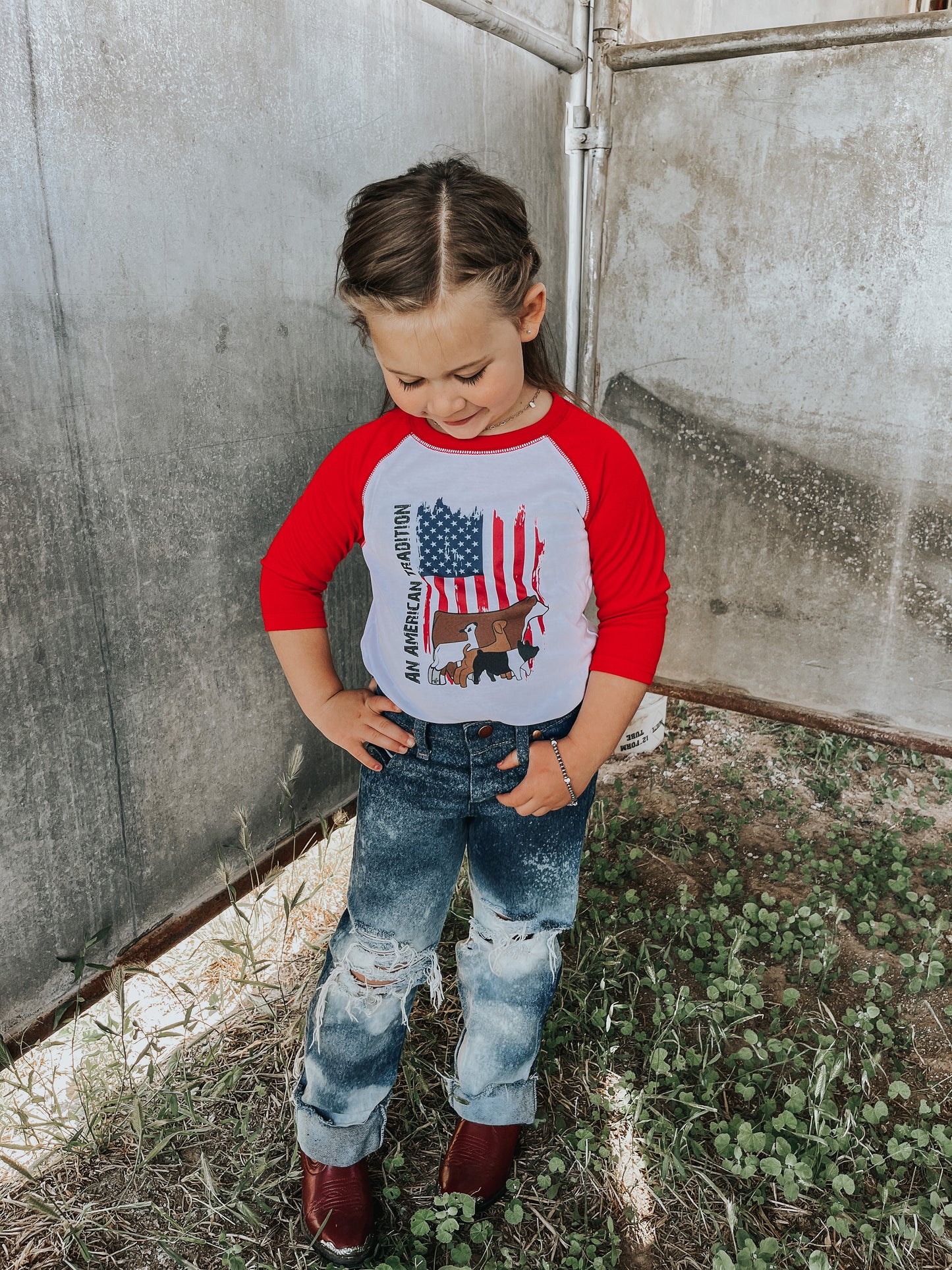 the American |Tradition| tee or raglan