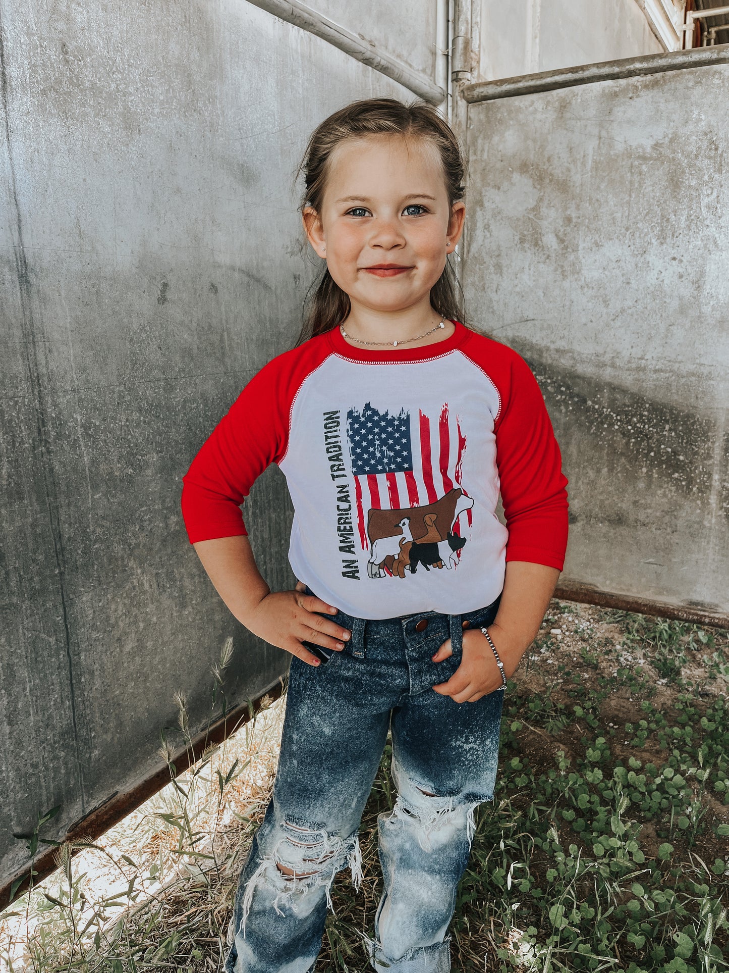 the American |Tradition| tee or raglan