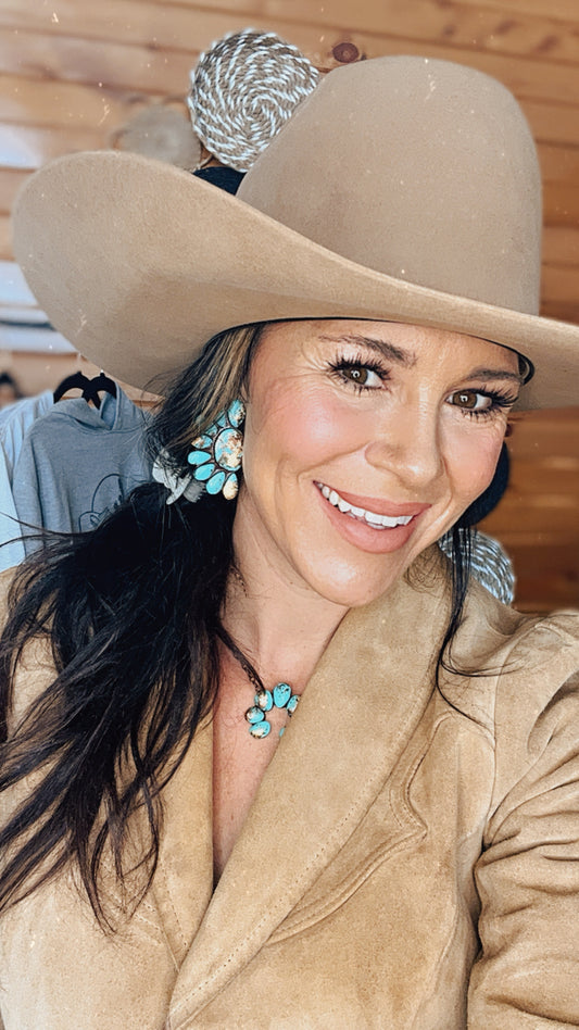 the Haddie |Statement| Turquoise Earrings