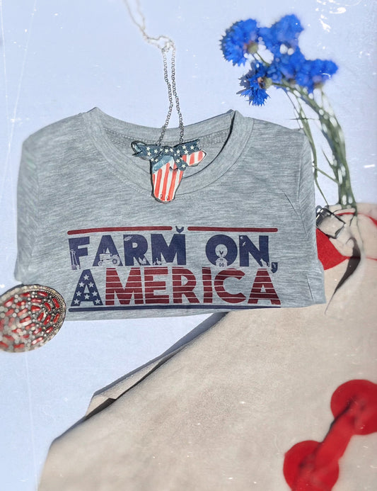 the Farm On |America| tee