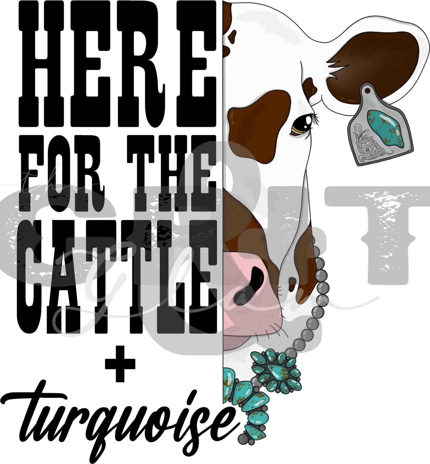 the Here for the Cattle + |Turquoise| big kids