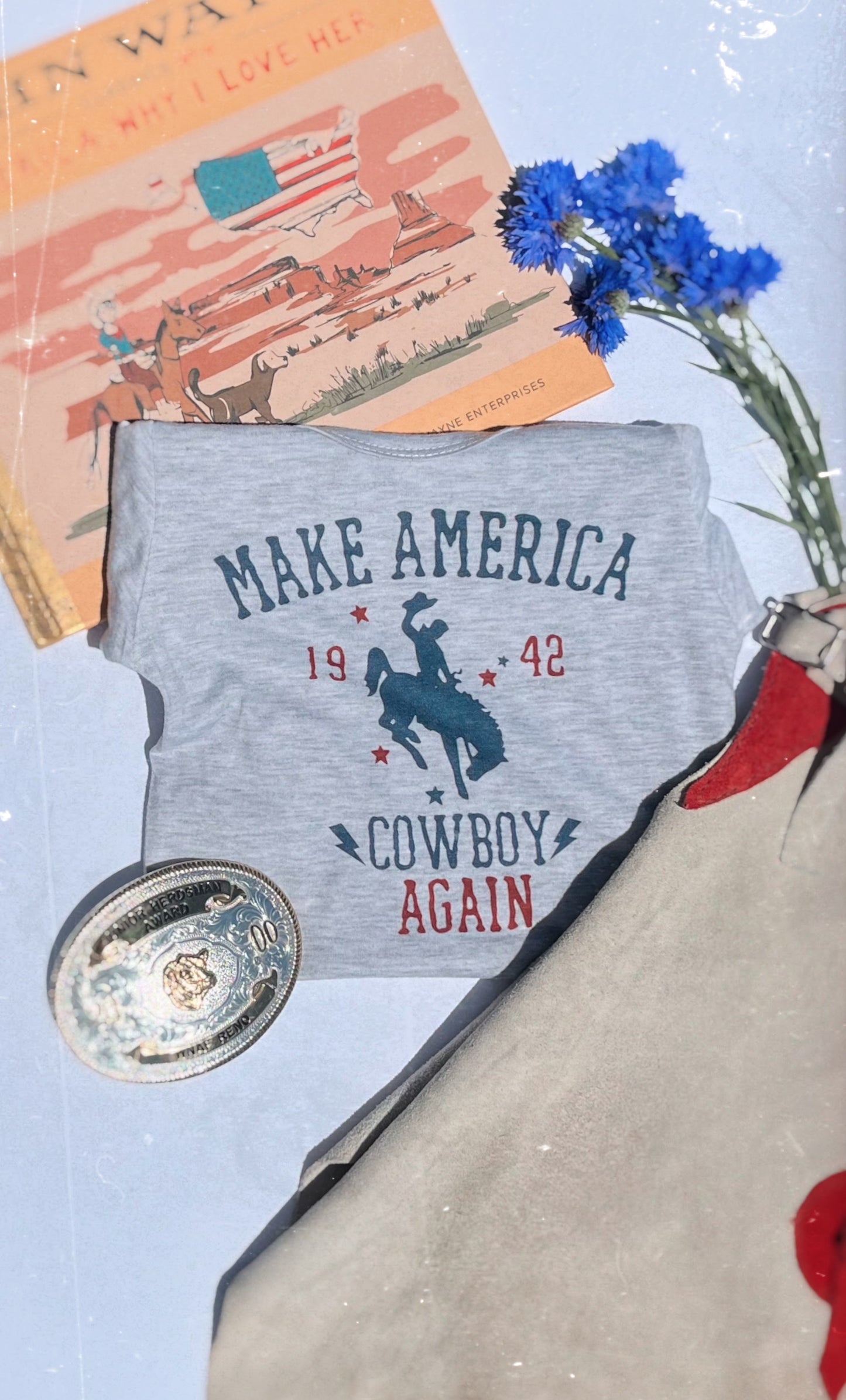 the Make America |Cowboy| Again tee