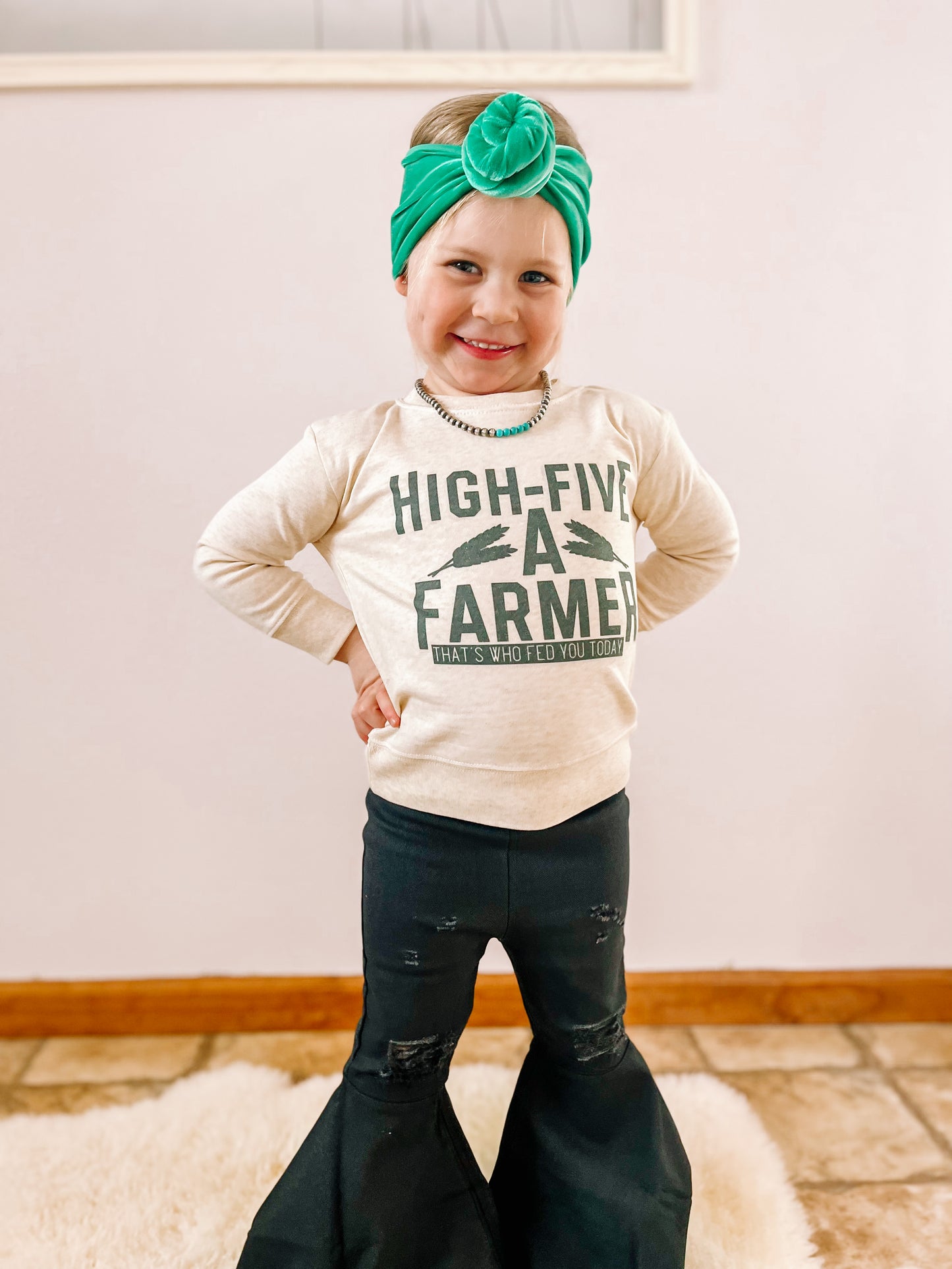 the High Five a |Farmer| That's Who Fed You Today onesie + tee