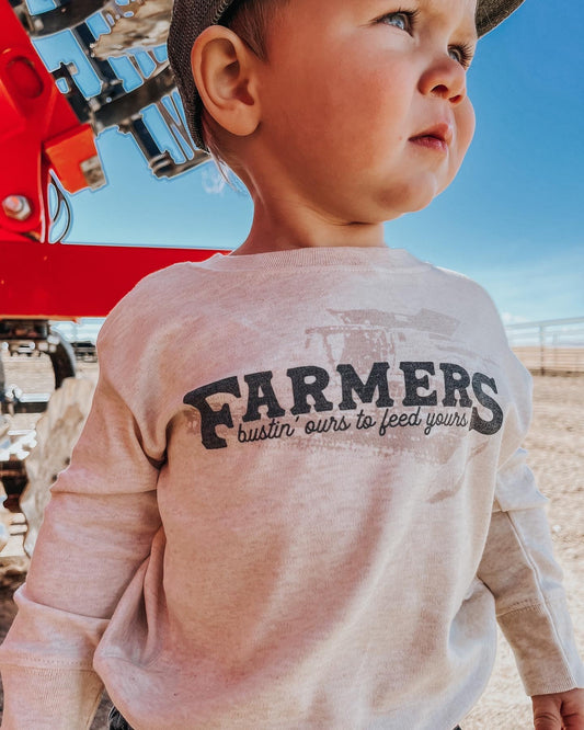 the |Farmers| Bustin Ours pullover littles