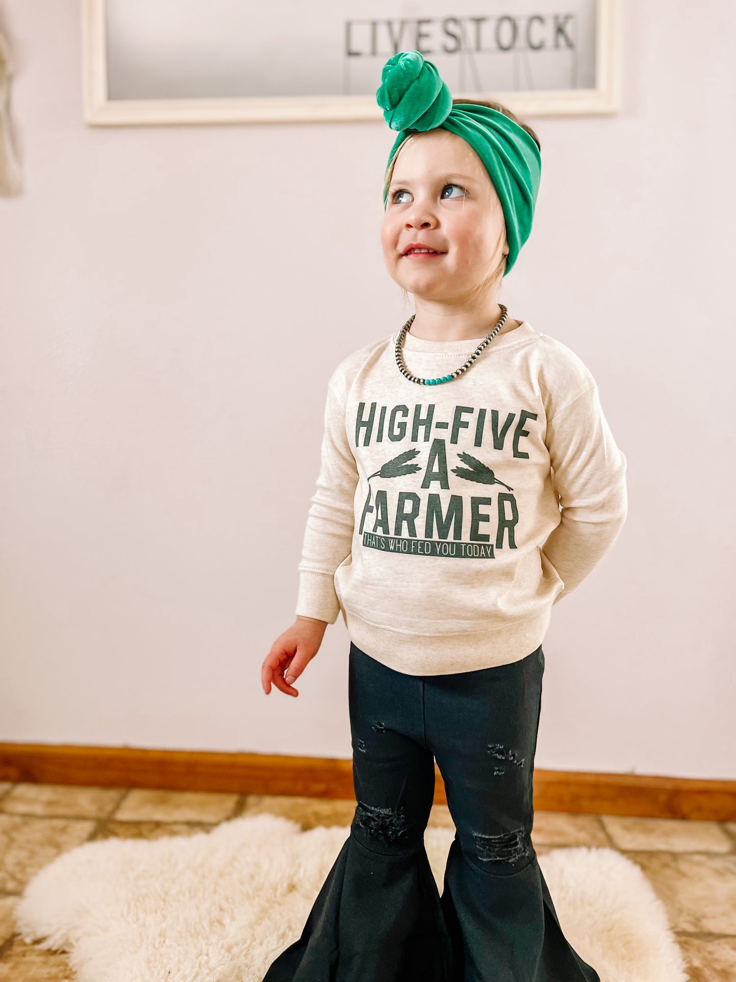 the High Five a |Farmer| That's Who Fed You Today onesie + tee