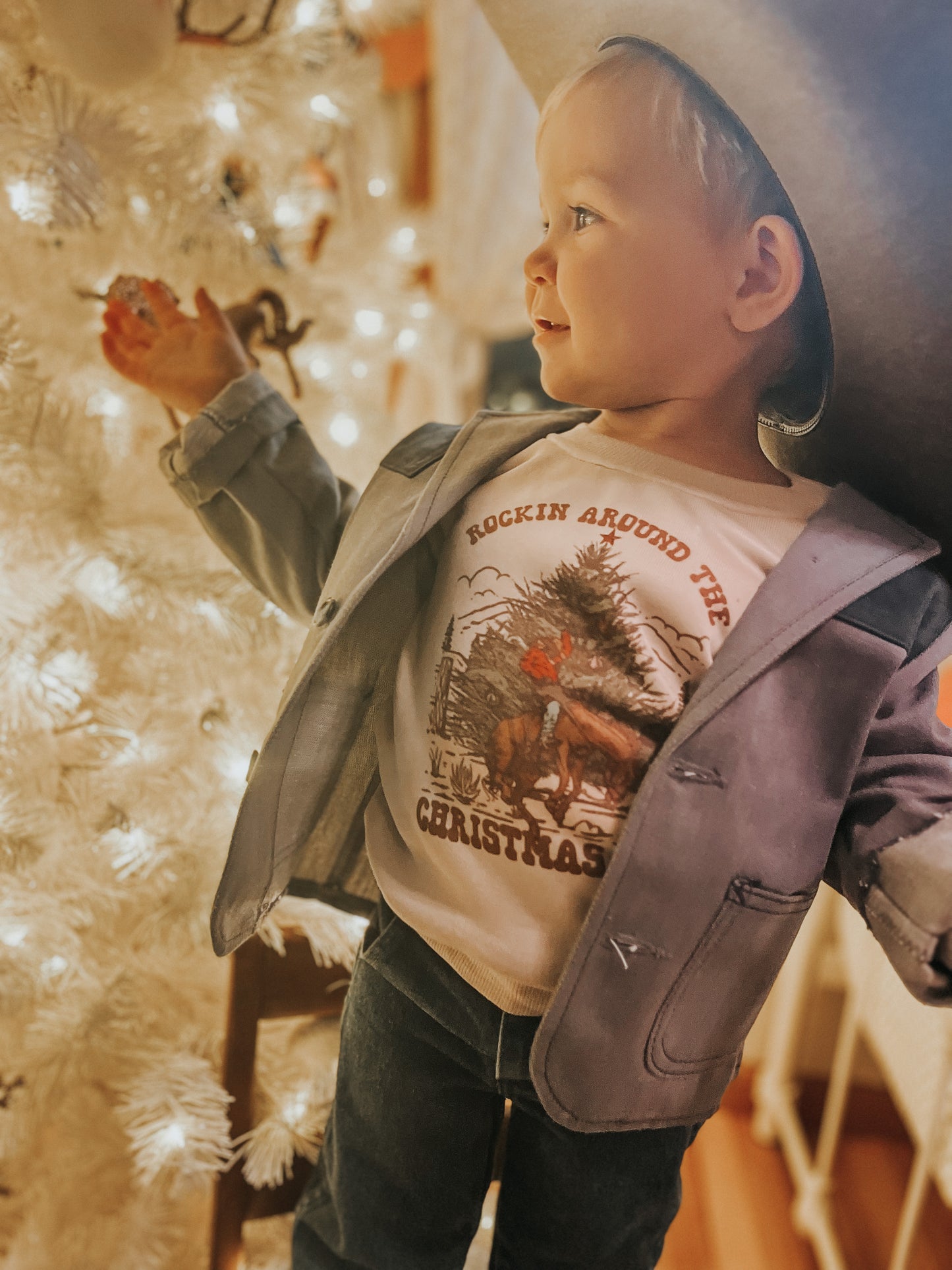 the Rocking around the |Christmas| tree pullover {littles}